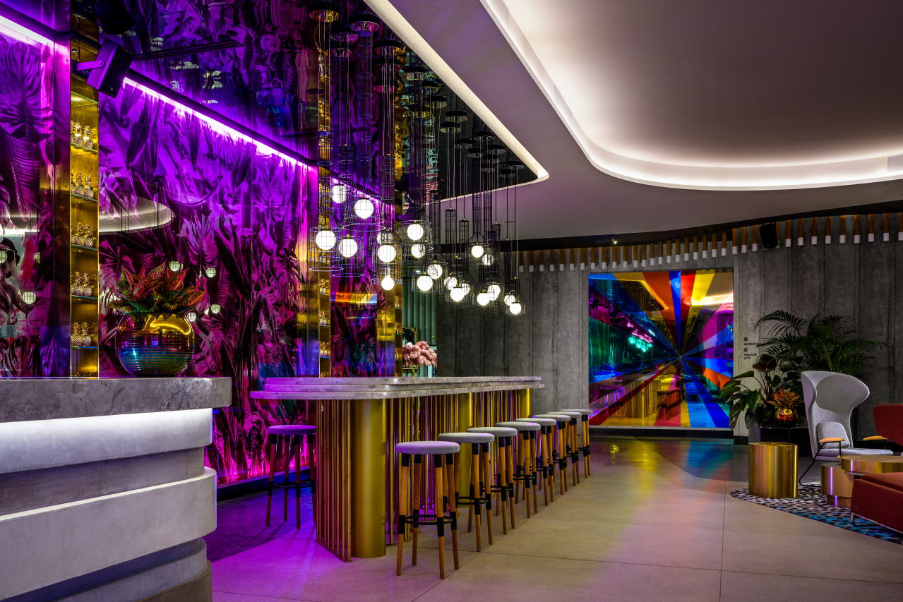 the bar at the W Brisbane