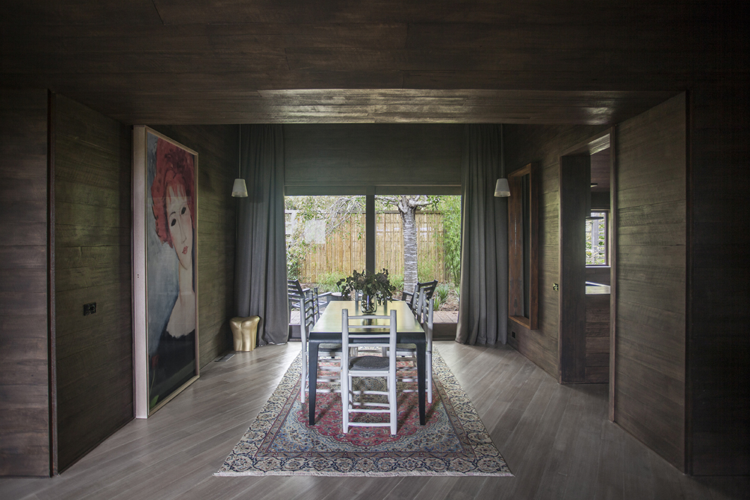 The kitchen in the adam kane designed home