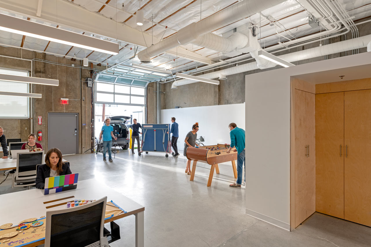Exposed concrete and walls
