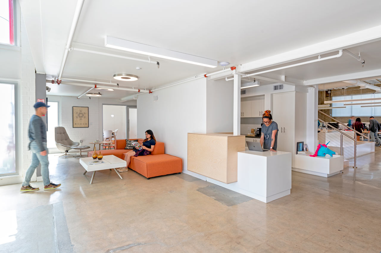 Reception area of Roger TV studio