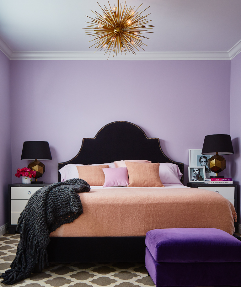 purple bedroom 