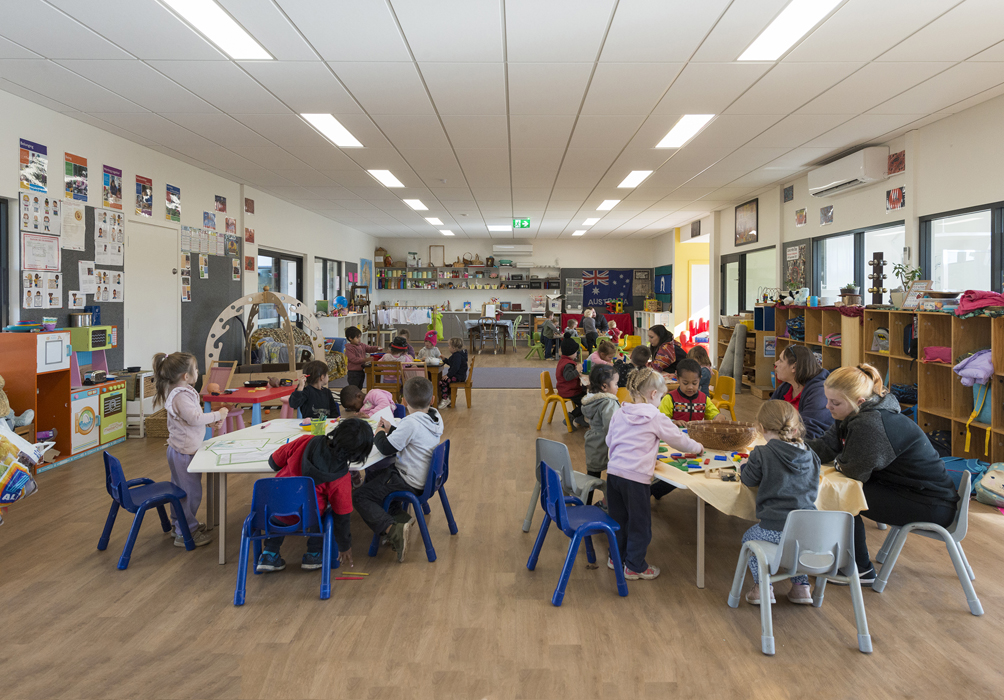 Children learning at the Mooroopna kindergarten