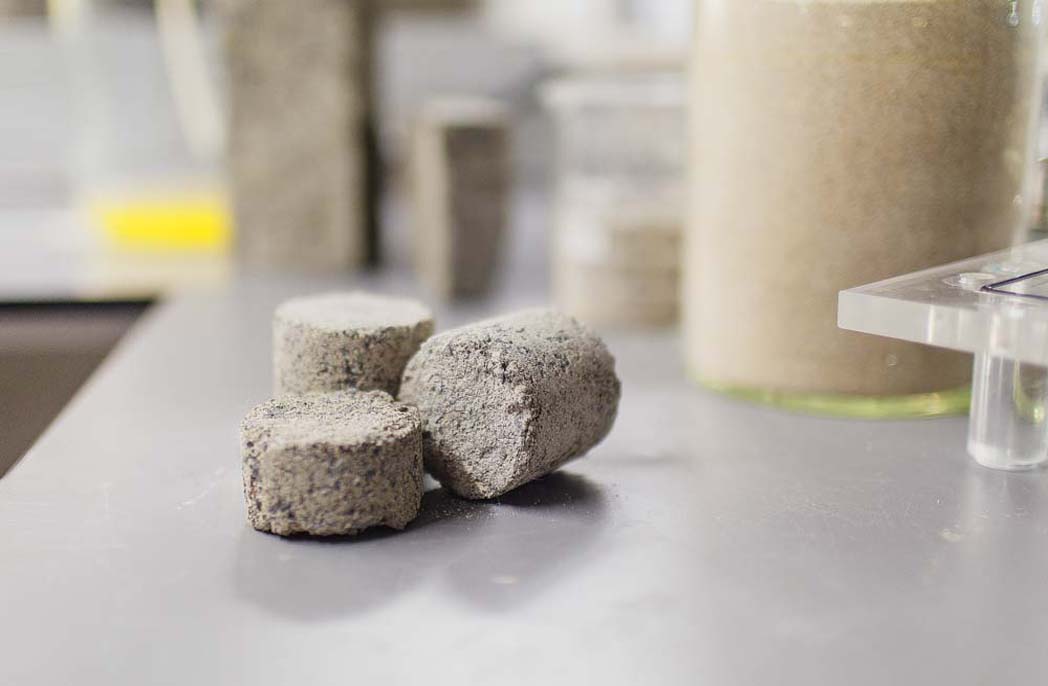 bio-bricks made from urine
