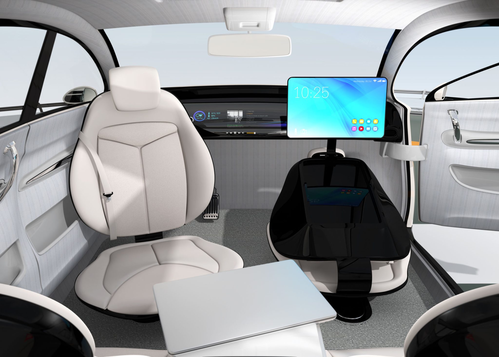 A driverless car