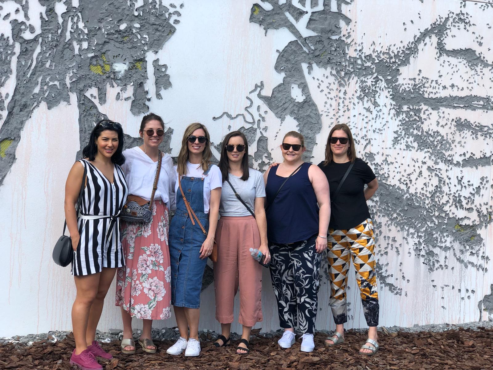 Attendees from left: Renee Maranta (Gray Puksand), Charnay Mouldey (Gray Puksand), Alison Palmer (Jackson Clements Burrows Architects), Joanna Smith (Shaw Contract), Rhianon Dalmau (Shaw Contract), Saba Komarzynski (Jackson Clements Burrows Architects) 