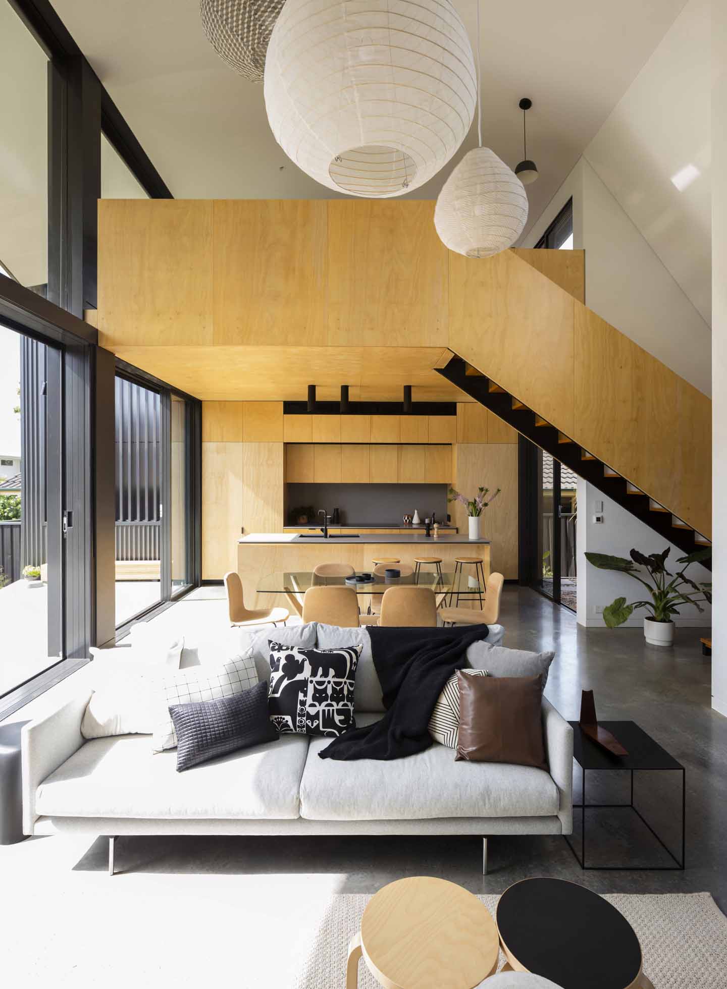 Interior of binary house