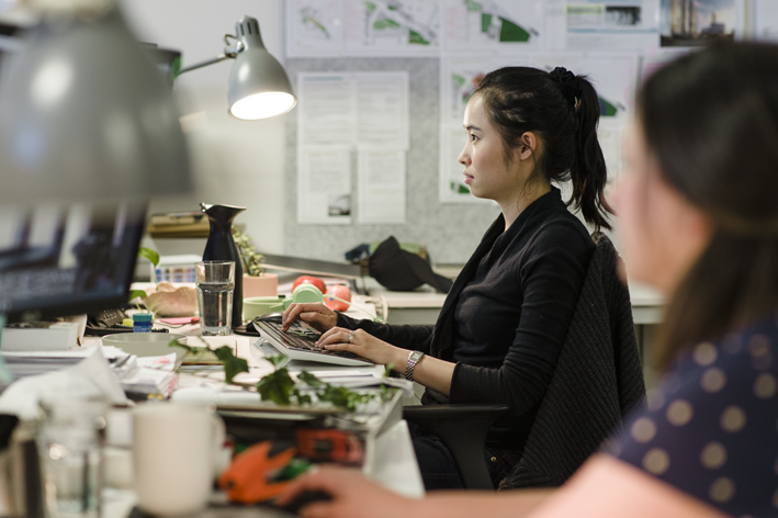 An architect at work in the Architects EAT office