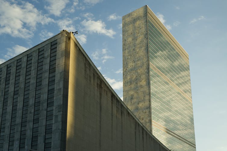 The UN Secretariat building.  United Nations Photo/Flickr., CC BY-NC-ND