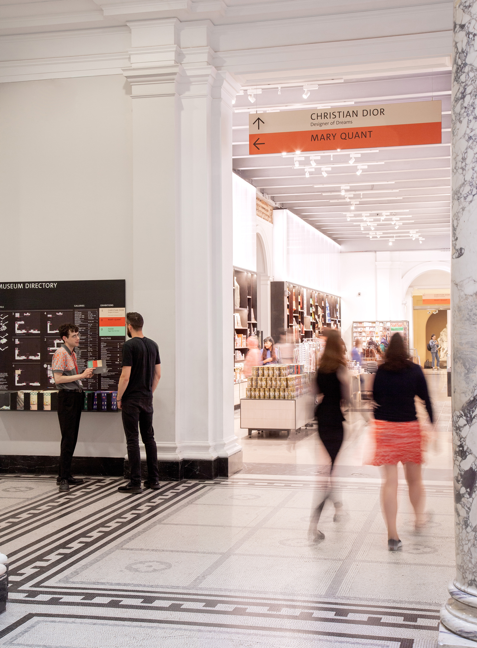 V&A wayfinding and signage