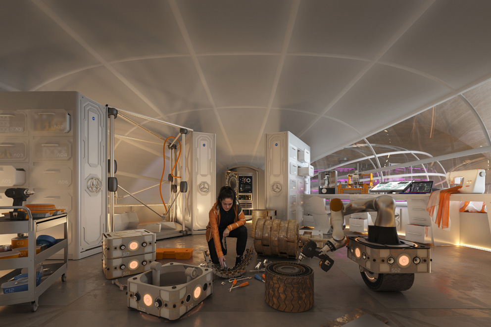 Mars habitat by Hassell