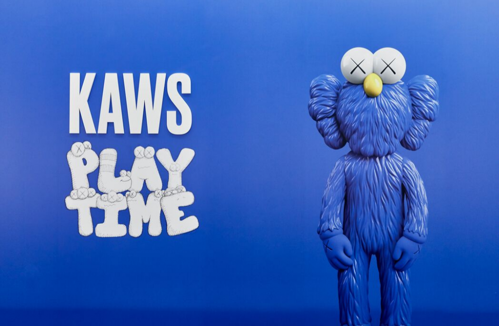 Installation view of KAWS: PLAYTIME at NGV International, Melbourne 20 September 2019 – 13 April 2020. Photo © Tom Ross