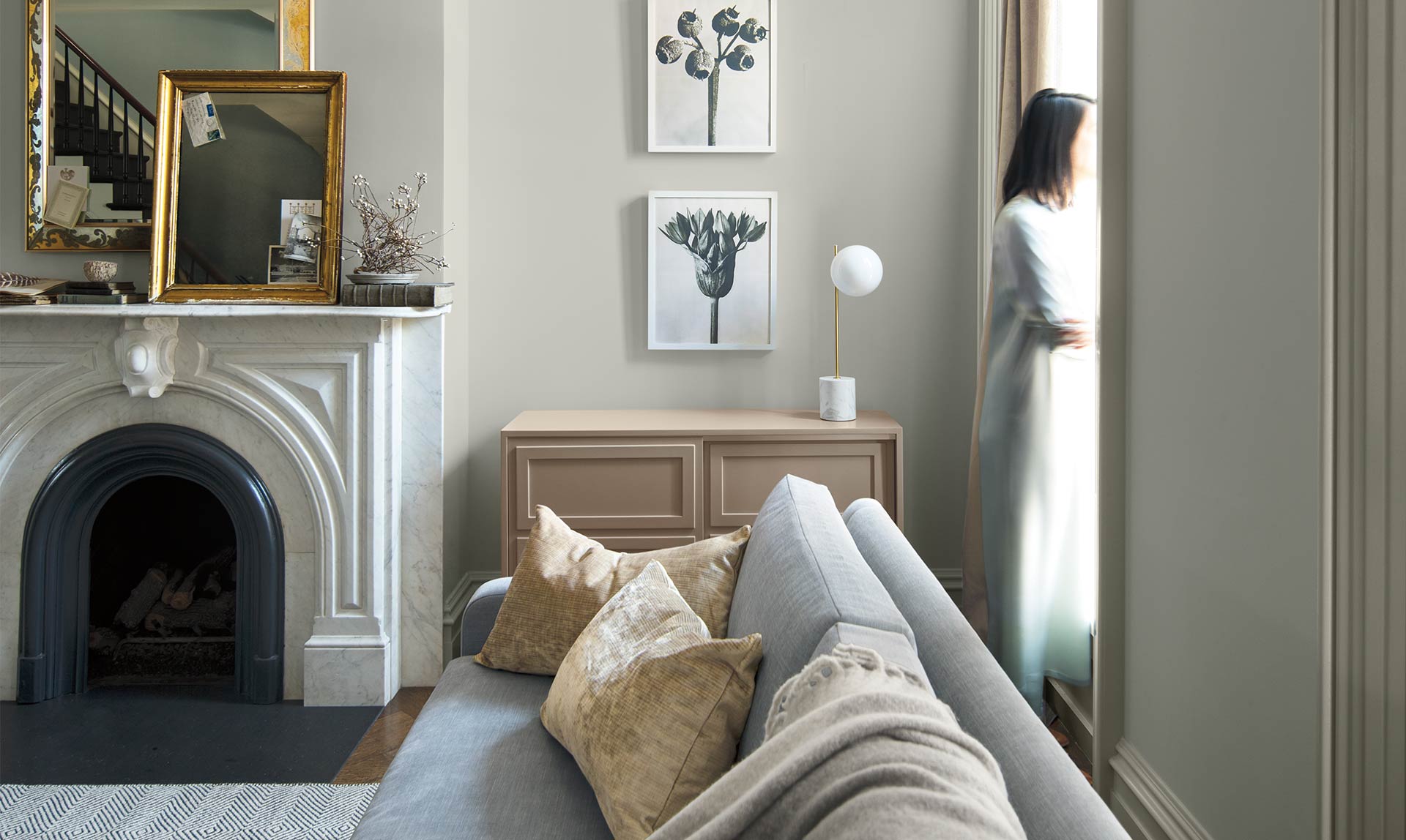 Last year's winning colour, Metropolitan, helps a modern home find its soft side.