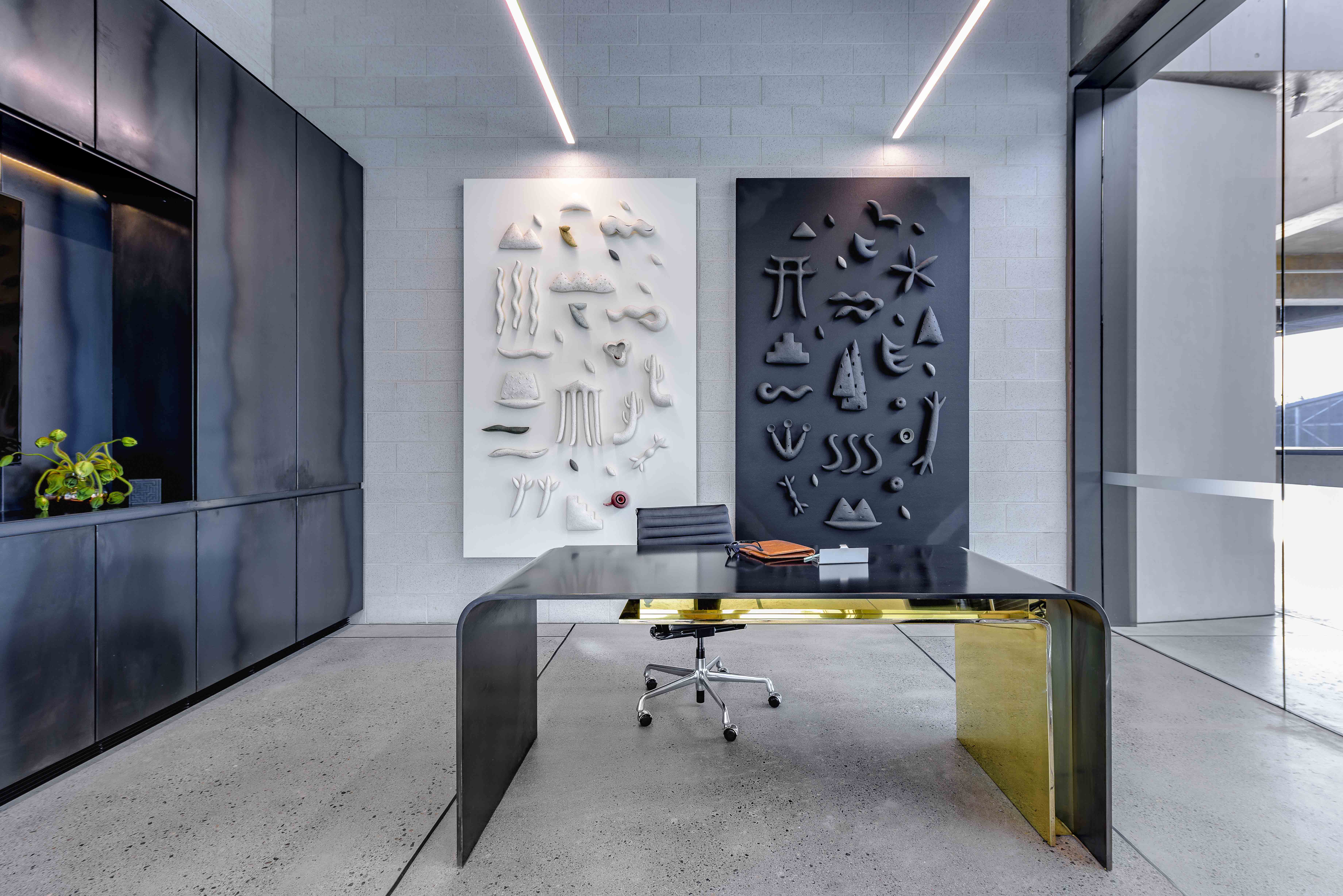 Dangrove Art Storage Facility Interior, Alexandria NSW Australia, designed by Tzannes, built by Infinity Constructions. Photography by The Guthrie Project.