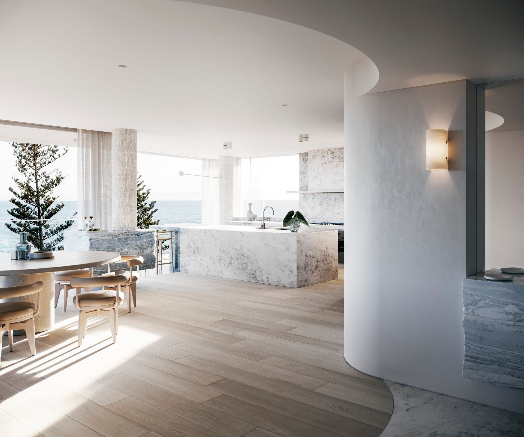 Plus Architecture tapers beachfront apartment tower in Queensland ...