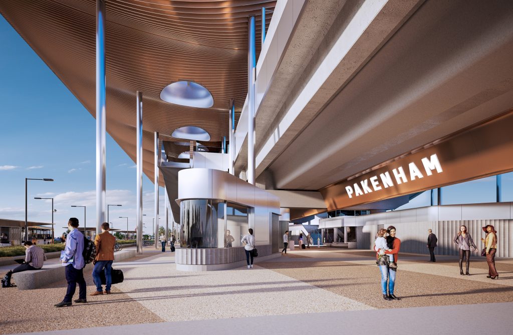 Pakenham Station promenade is a vision of the future.