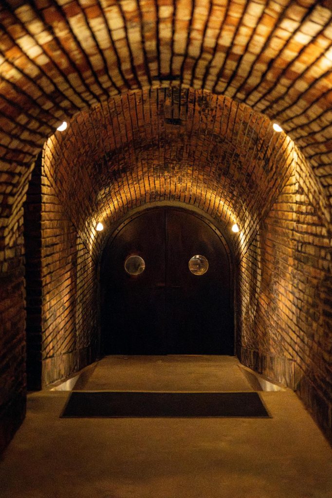Dimly lit passageway