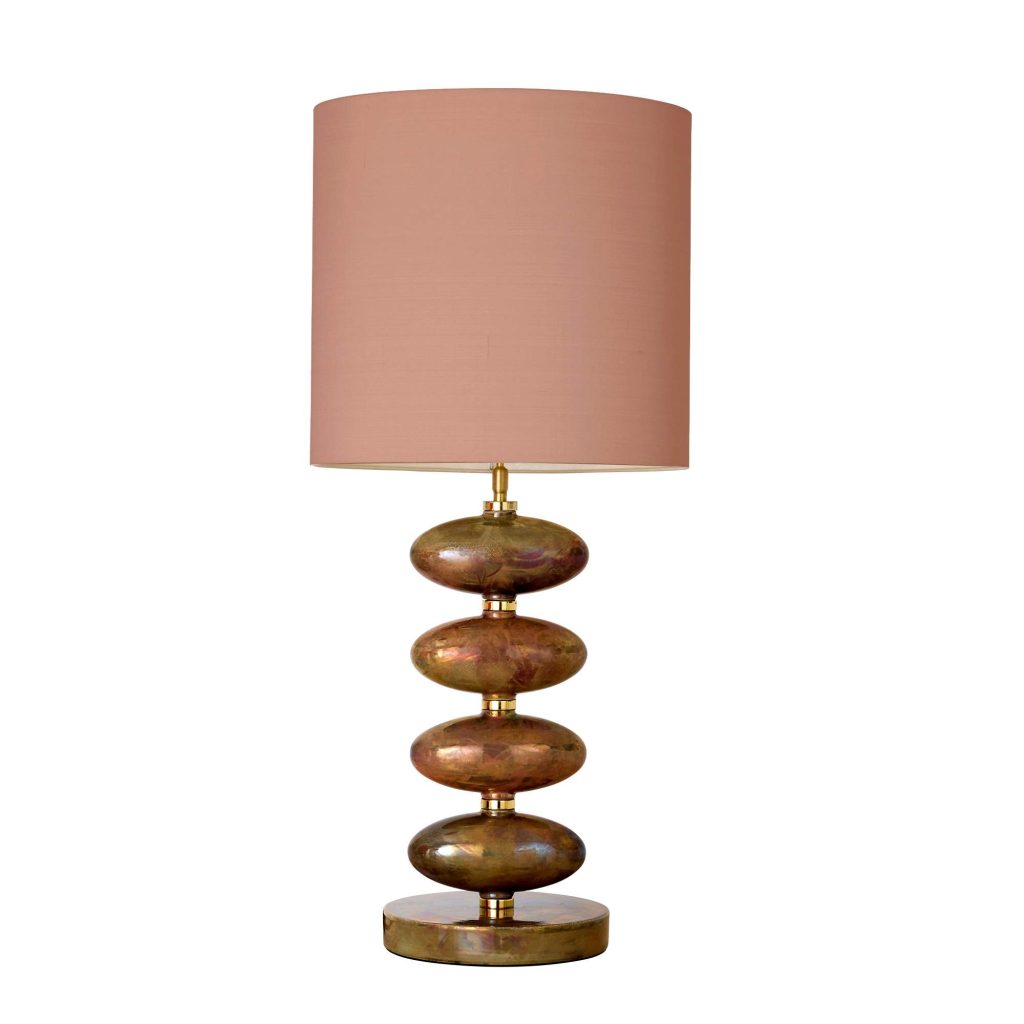 Zeppelin Table Lamp in Silver Shine