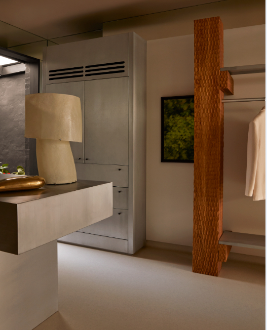 Jorge Kilzi Mush Lamp in situ at Henne store, designed by Brahman Perera