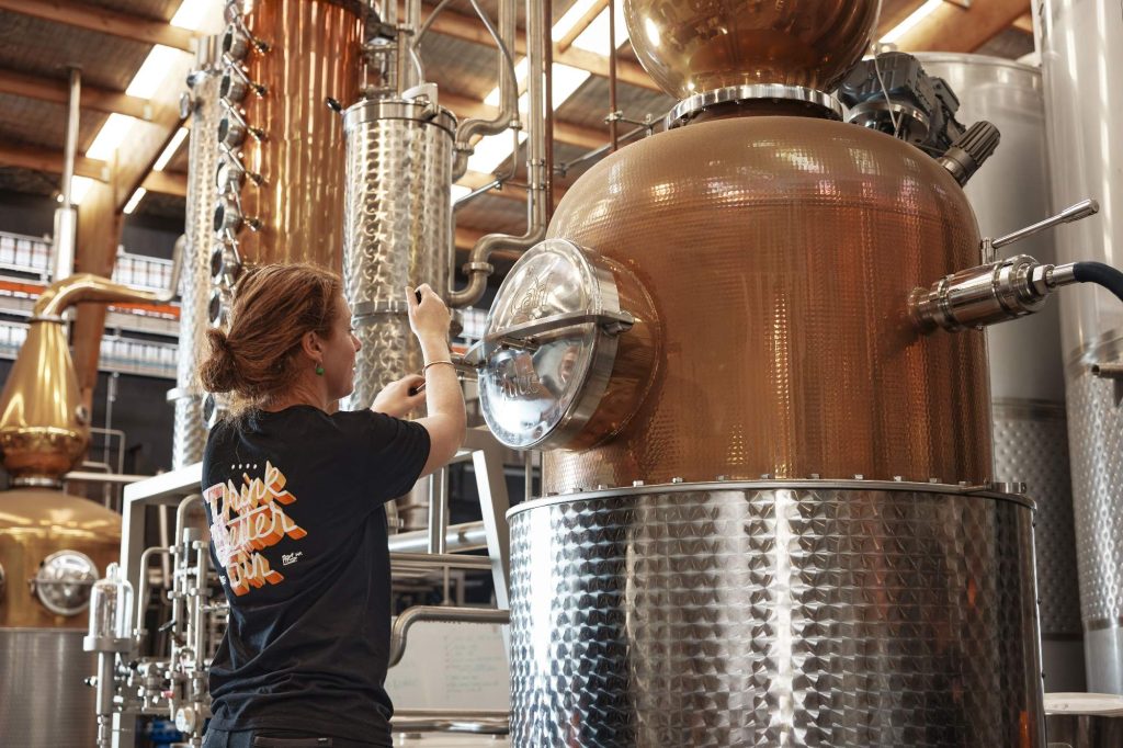 custom-built gin still