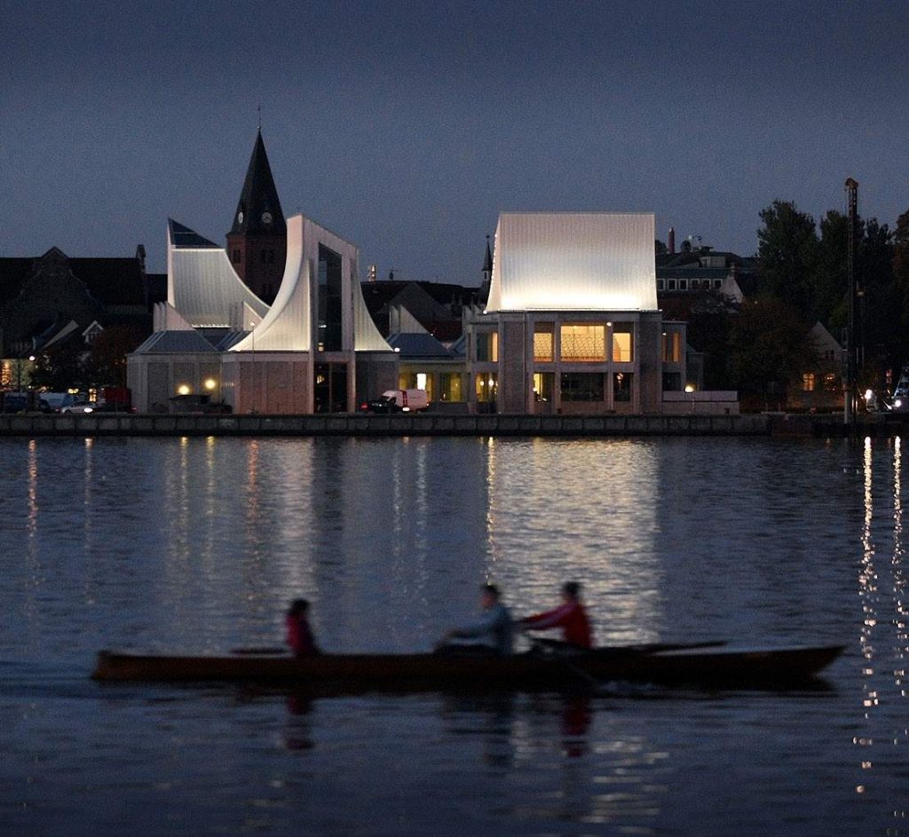 Steensen Varming masterfully illuminated the Utzon centre’s dramatic trio of roof forms