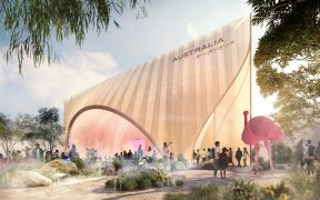 Buchan's design for the Australian Pavilion for Expo 2025, Osaka, is an abstraction of a eucalyptus gumnut, symbolic of the diversity and resilience of Australian people. Render: FloodSlicer