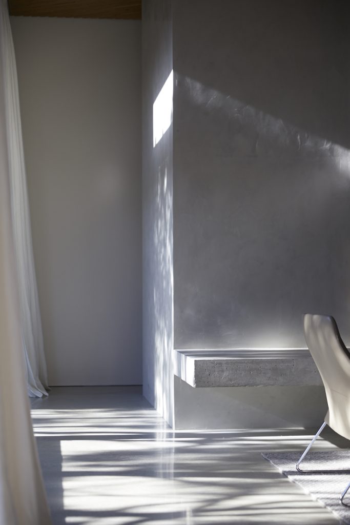 The Lonnie residence designed by Nexus Designs is an interplay of light, shadow and a neutral colour palette which evokes a sense of tranquility and elegance. Photography by Tom Roe.