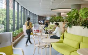 Creating a homelike feeling with communal spaces. Photography by Earl Carter.