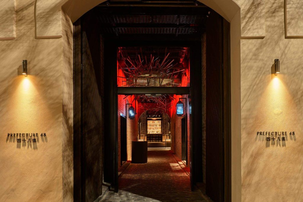 Original cart entrance has been maintained as a single entry point to all experiential venues within.