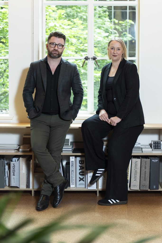Principal Rob Corcoran and Victorian studio leader Megan Carroll