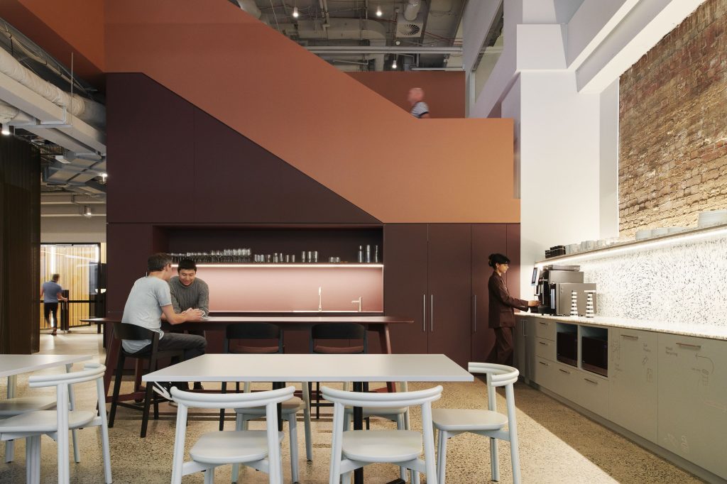 Gray Puksand staff kitchen